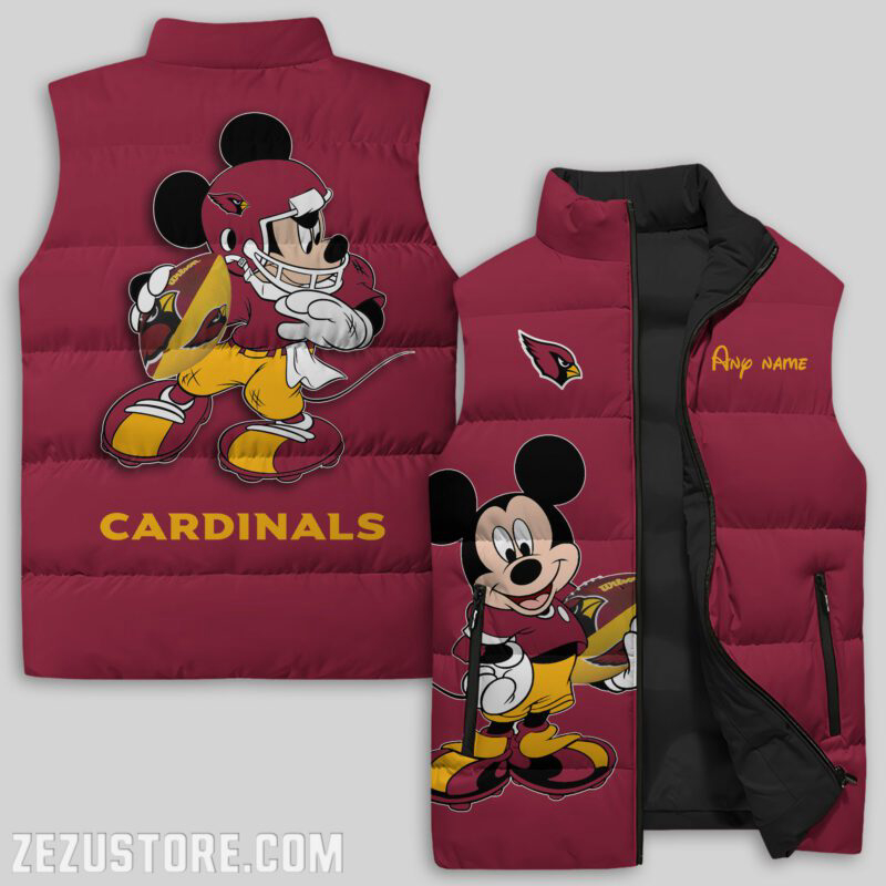 Arizona Cardinals NFL Sleeveless Puffer Jacket Custom For Fans Gifts