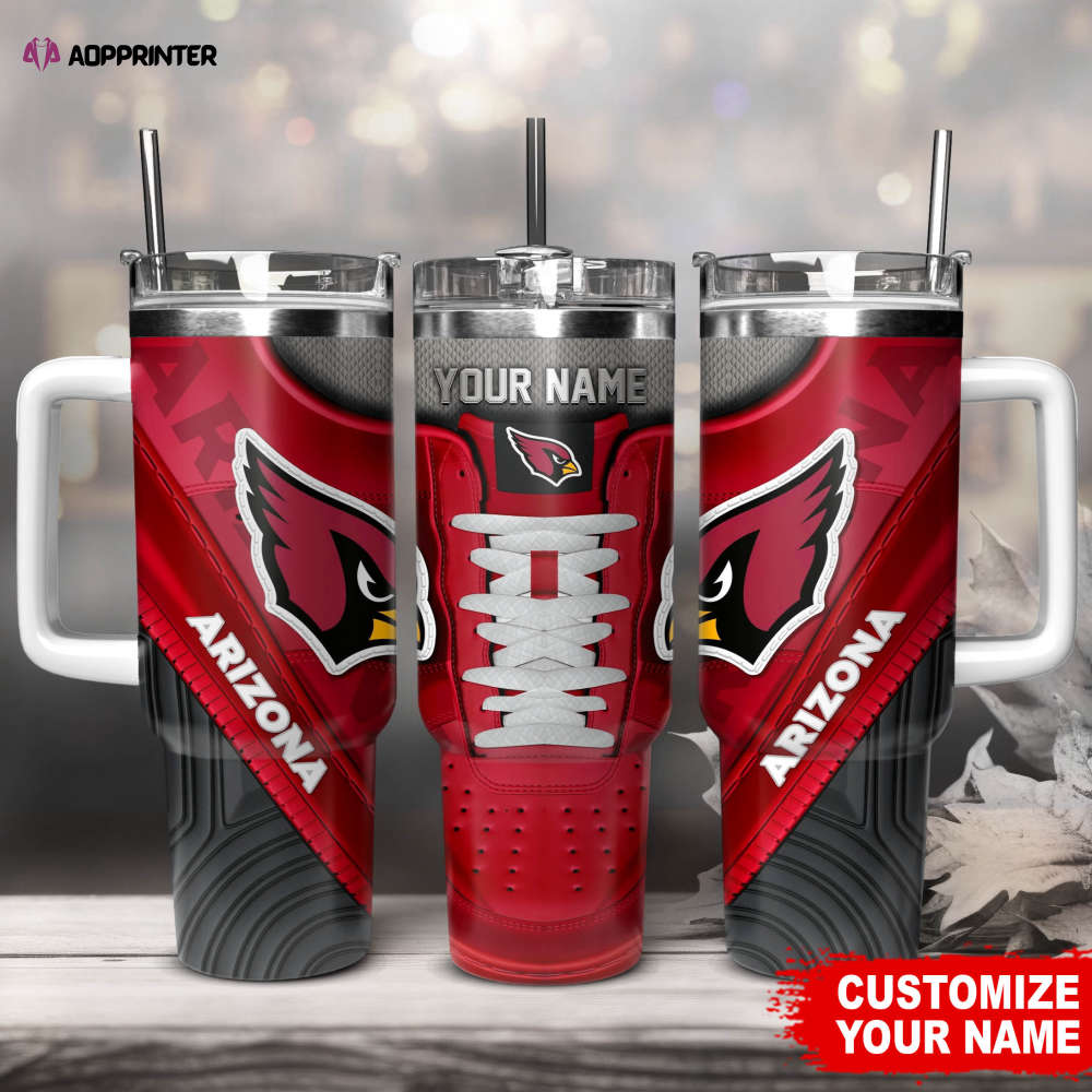 Arizona Cardinals Sneaker NFL Personalized Stanley Tumbler 40Oz Gift for Fans