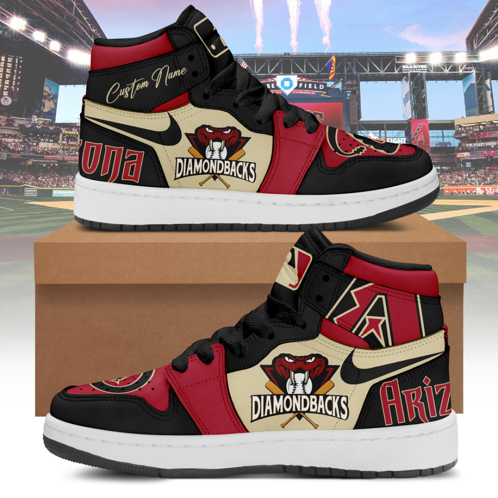 Arizona Diamondbacks Air Jordan 1 High Top Sneaker Custom For Fans Gifts