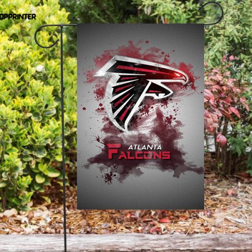 Atlanta Falcons Brush Splash Double Sided Printing   Garden Flag Home Decor Gifts