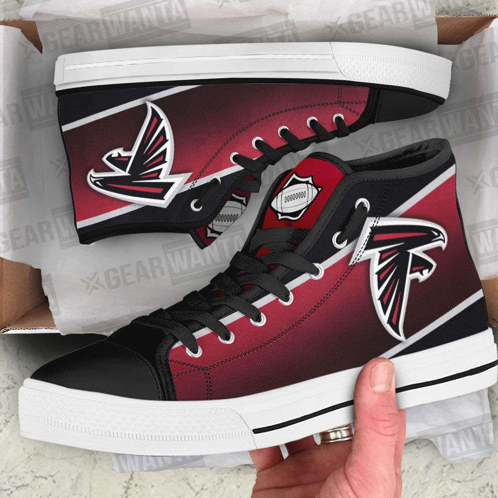 Atlanta Falcons High Top Canvas Shoes Custom For Fans