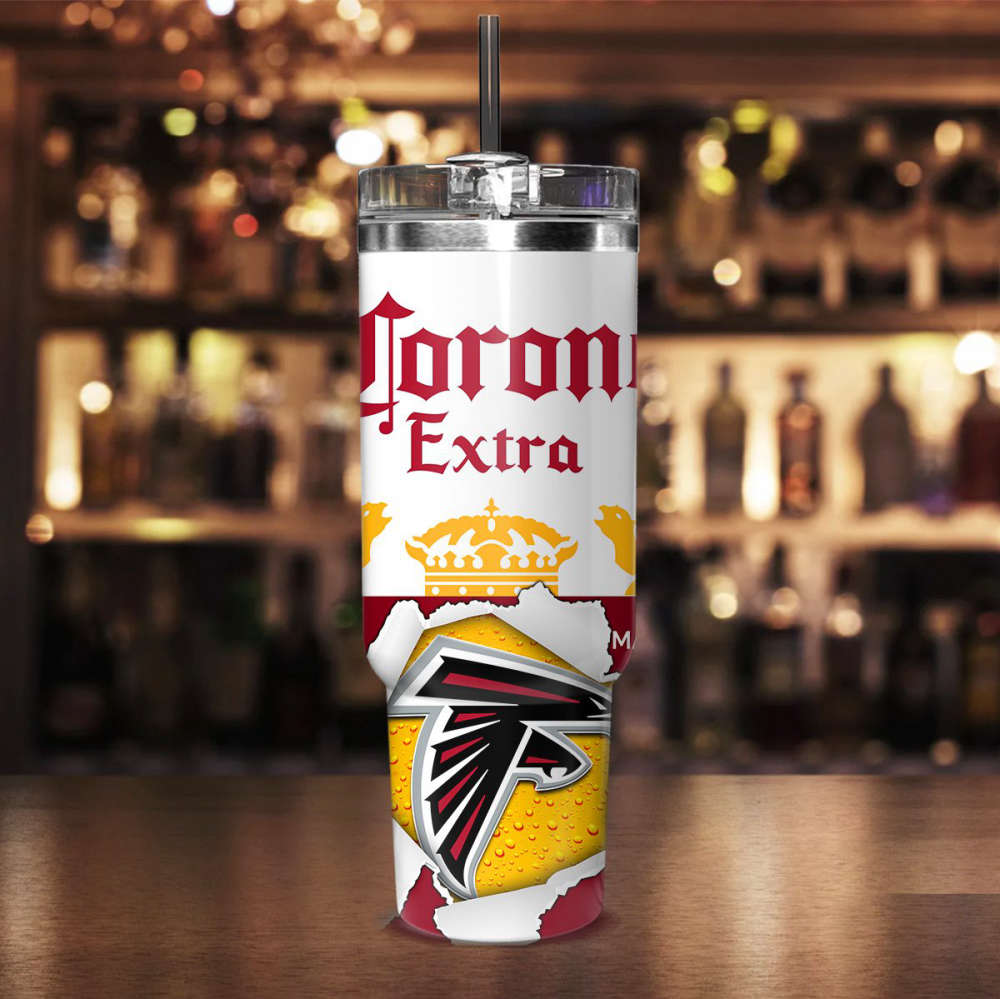 Atlanta Falcons NFL Corona Extra Personalized Stanley Tumbler 40Oz Gift for Fans