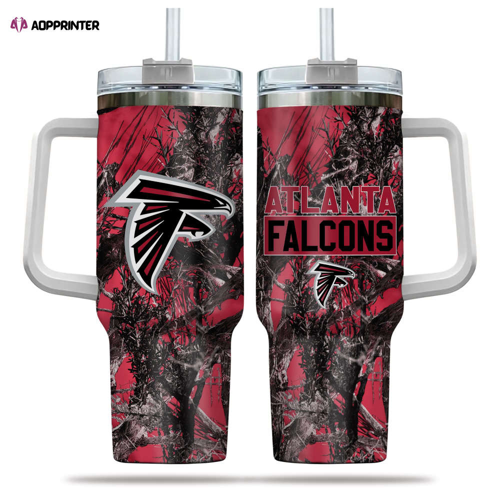 Atlanta Falcons NFL Hunting Personalized Stanley Tumbler 40oz Gift for Fans