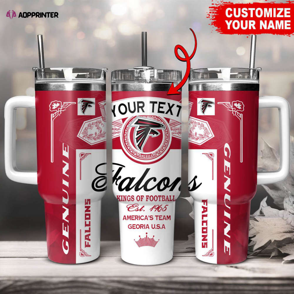 Atlanta Falcons NFL Kings Of Football Custom Your Text Stanley Tumbler 40Oz Gift for Fans