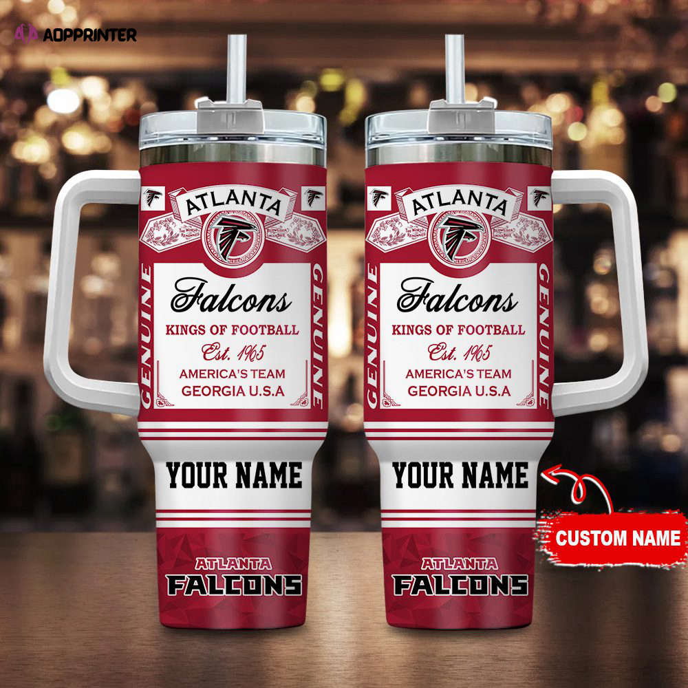 Atlanta Falcons NFL Kings Of Football Personalized Stanley Tumbler 40oz Gift for Fans