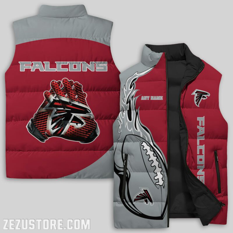 Atlanta Falcons NFL Sleeveless Puffer Jacket Custom For Fans Gifts