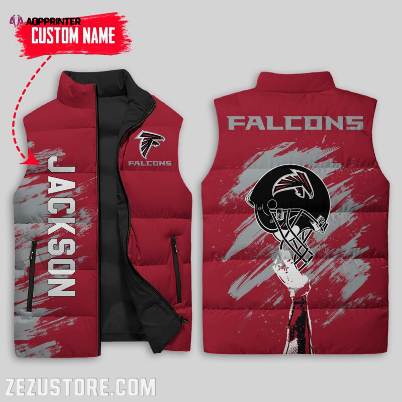 Atlanta Falcons NFL Sleeveless Puffer Jacket Custom For Fans Gifts