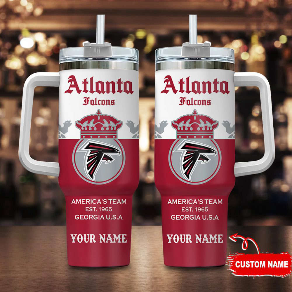 Atlanta Falcons Personalized NFL Corona Extra 40oz Stanley Tumbler Gift for Fans