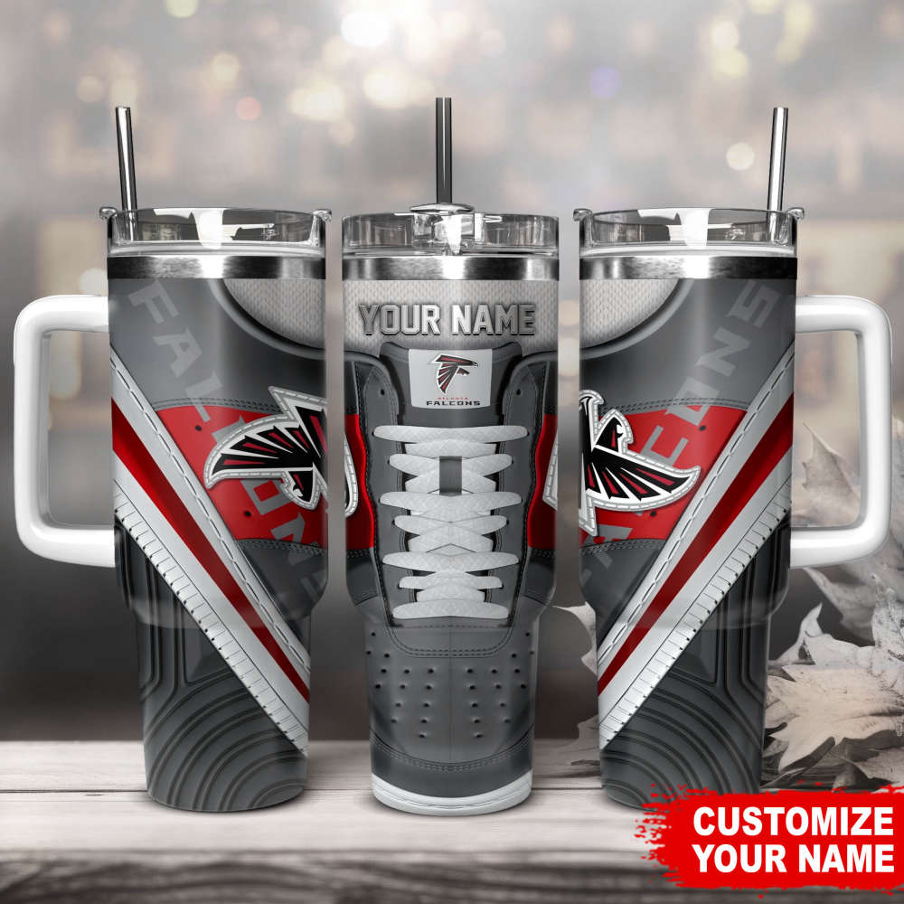 Atlanta Falcons Sneaker NFL Personalized Stanley Tumbler 40Oz Gift for Fans