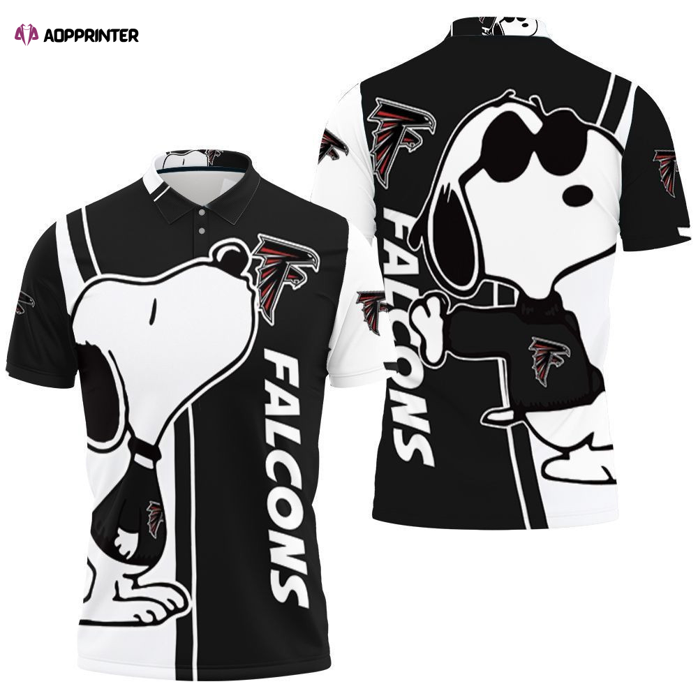 Atlanta Falcons Snoopy Lover 3d Printed Polo Shirt Gift for Fans Shirt 3d T-shirt