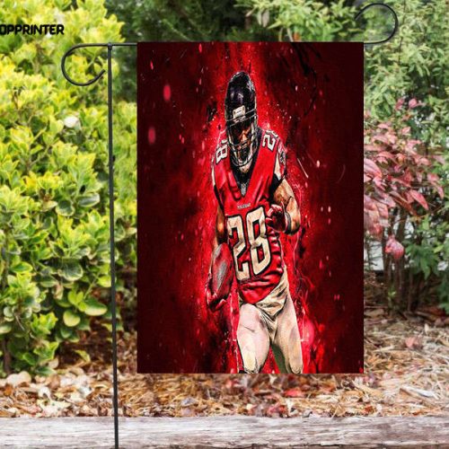 Atlanta Falcons Terron Ward 28 v2 Double Sided Printing   Garden Flag Home Decor Gifts