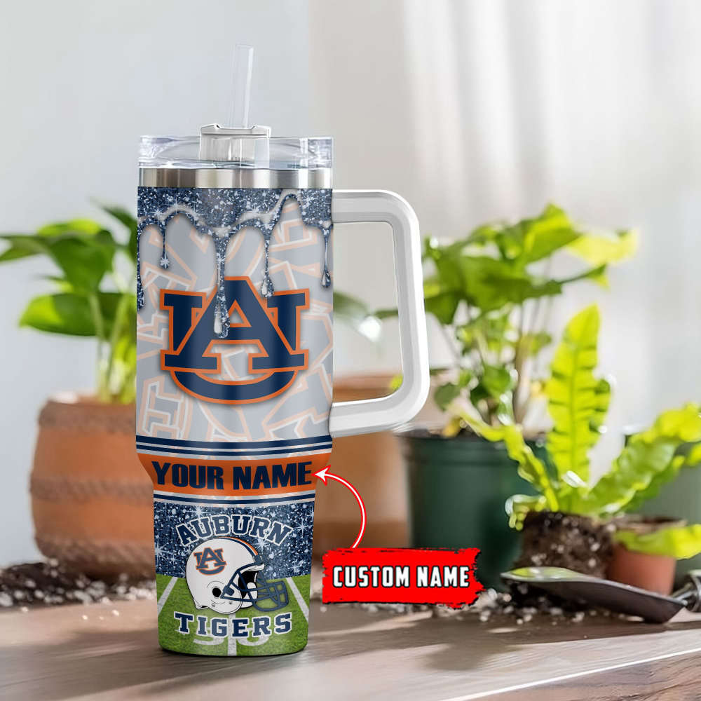 Auburn Tigers NCAA Personalized Stanley Tumbler 40oz Gift for Fans