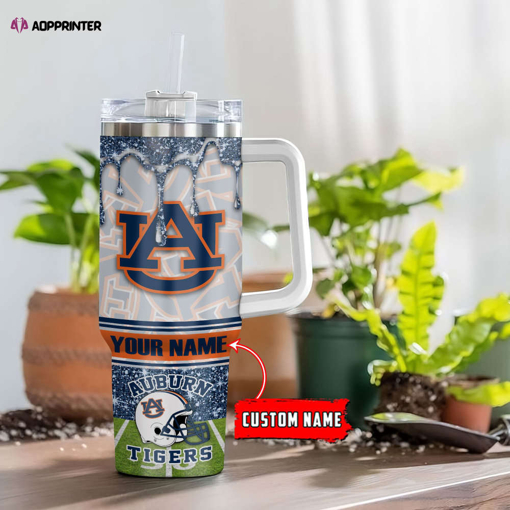 Auburn Tigers NCAA Personalized Stanley Tumbler 40oz Gift for Fans
