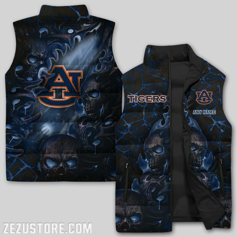 Auburn Tigers NCAA Sleeveless Puffer Jacket Custom For Fans Gifts