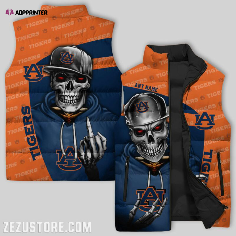 Auburn Tigers NCAA Sleeveless Puffer Jacket Custom For Fans Gifts