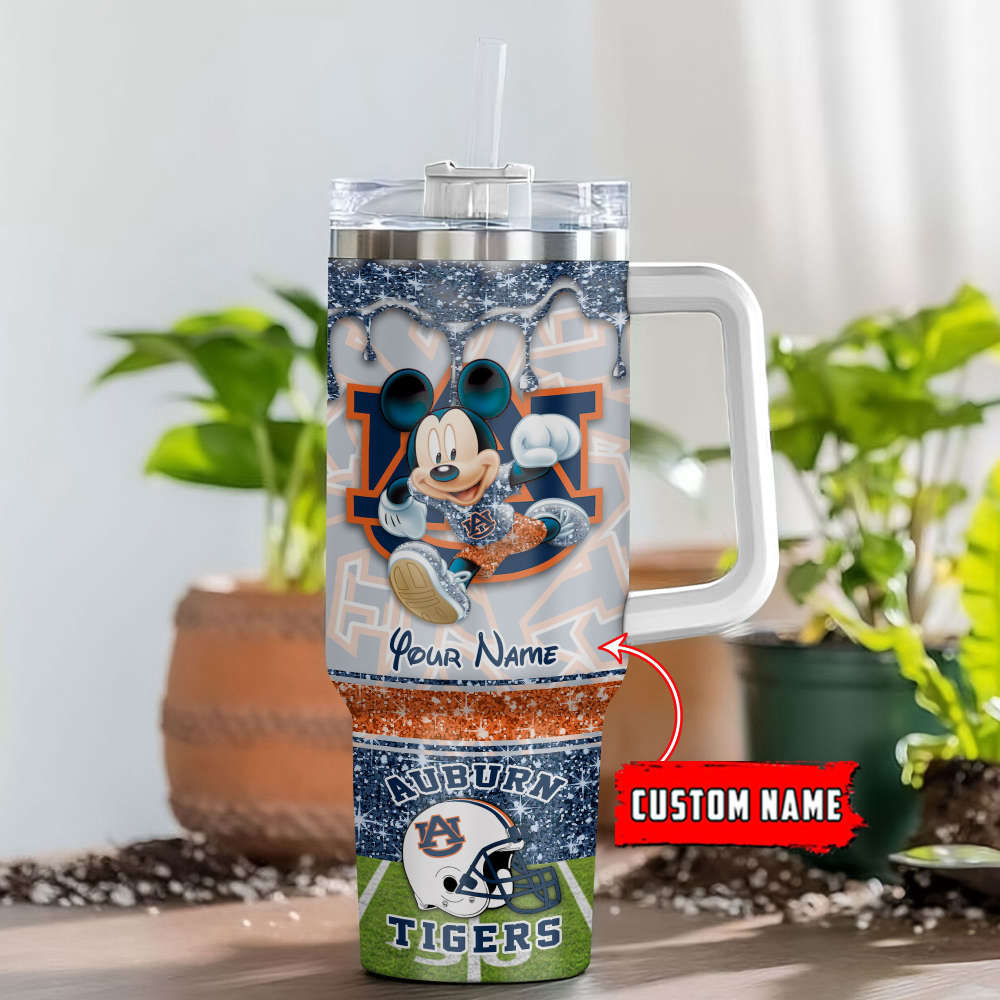 Auburn Tigers NCAA Style Personalized Stanley Tumbler 40oz Gift for Fans