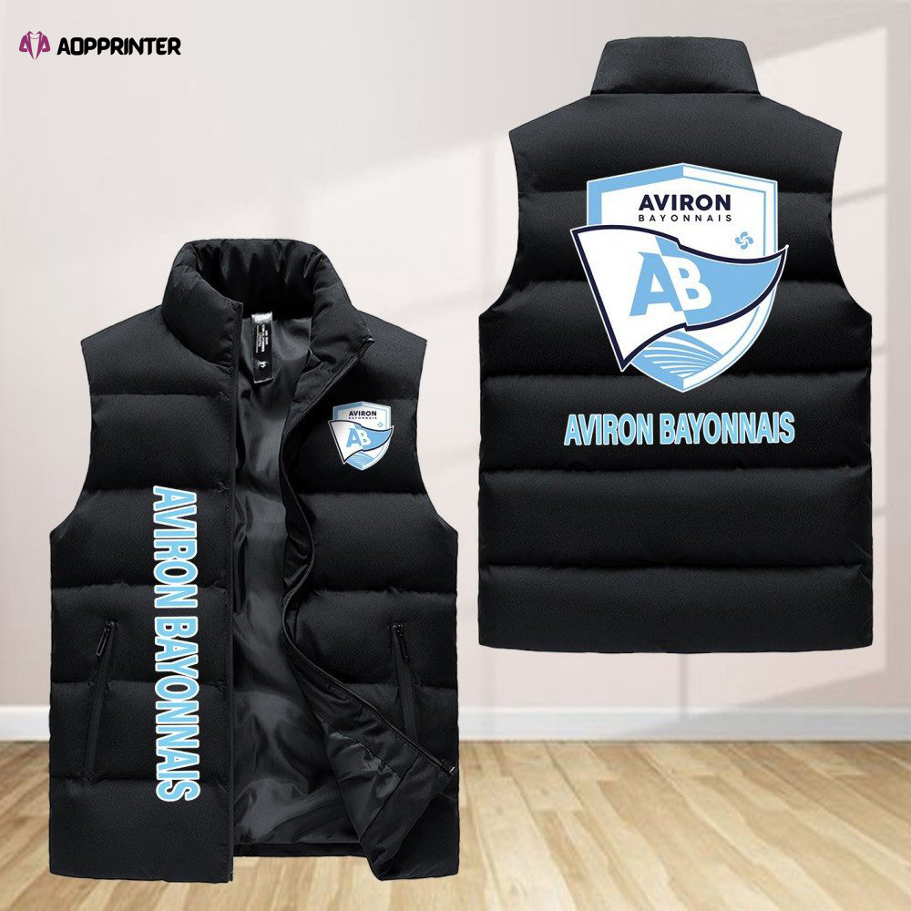 Aviron Bayonnais Sleeveless Puffer Jacket Custom For Fans Gifts