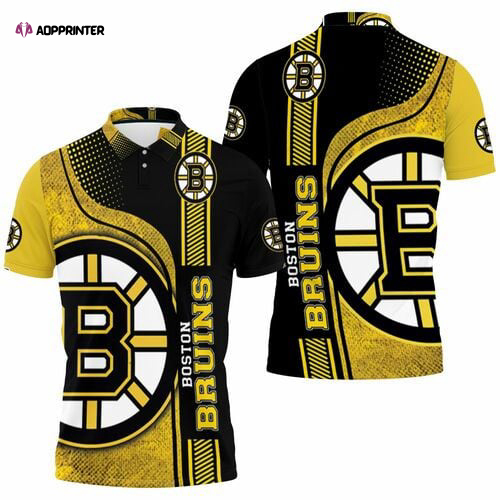 Boston Bruins Jersey 3D All Over Print Polo Shirt