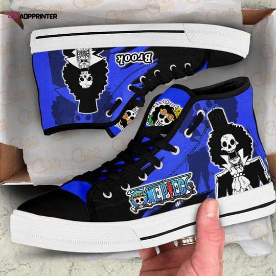 Brook High Top Shoes Mix Manga For Fans One Piece Anime