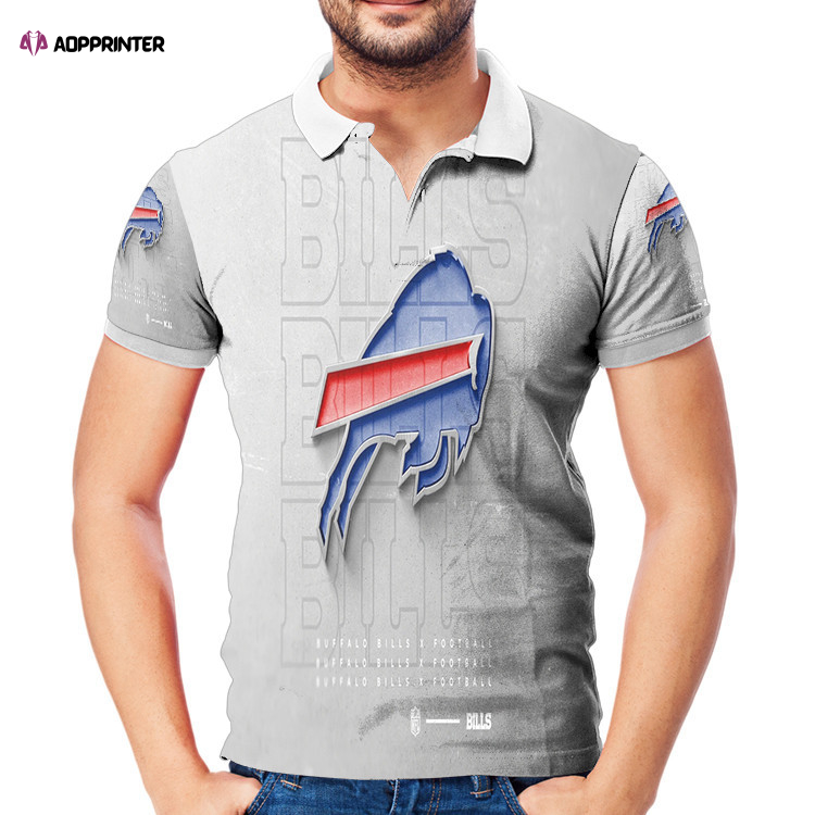 Buffalo Bills Logo v14 3D Gift for Fans Polo Shirt