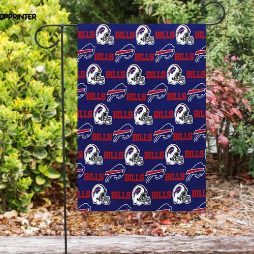 Buffalo Bills Logo v18 Double Sided Printing   Garden Flag Home Decor Gifts