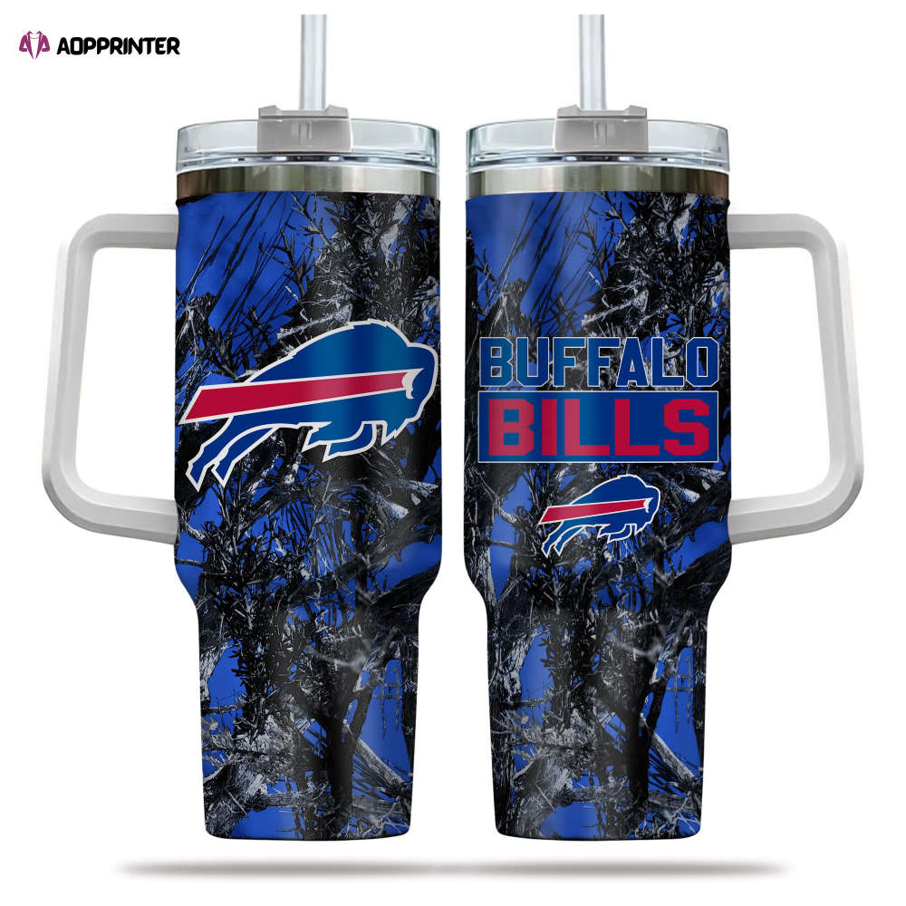 Buffalo Bills NFL Hunting Personalized Stanley Tumbler 40oz Gift for Fans