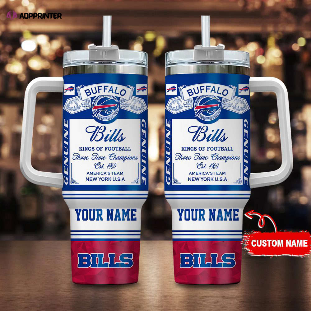 Buffalo Bills NFL Kings of Football Personalized Stanley Tumbler 40Oz Gift for Fans