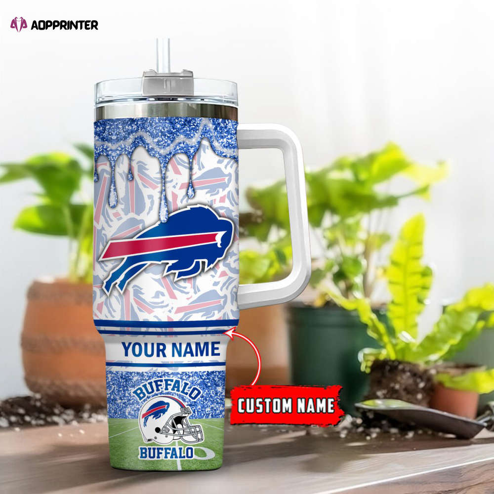 Buffalo Bills NFL Personalized Stanley Tumbler 40oz Gift for Fans