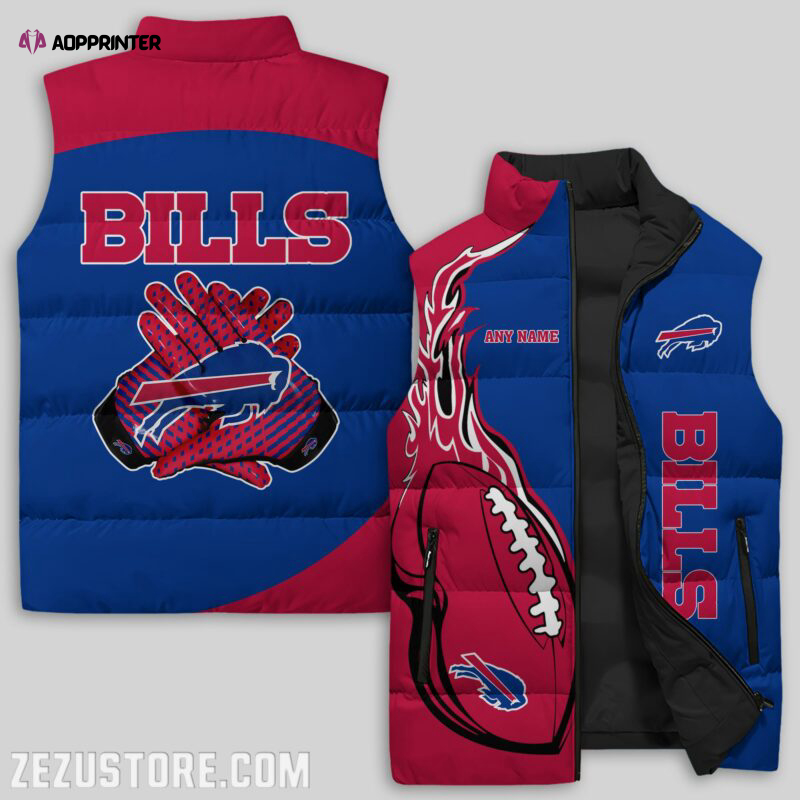 Buffalo Bills NFL Sleeveless Puffer Jacket Custom For Fans Gifts