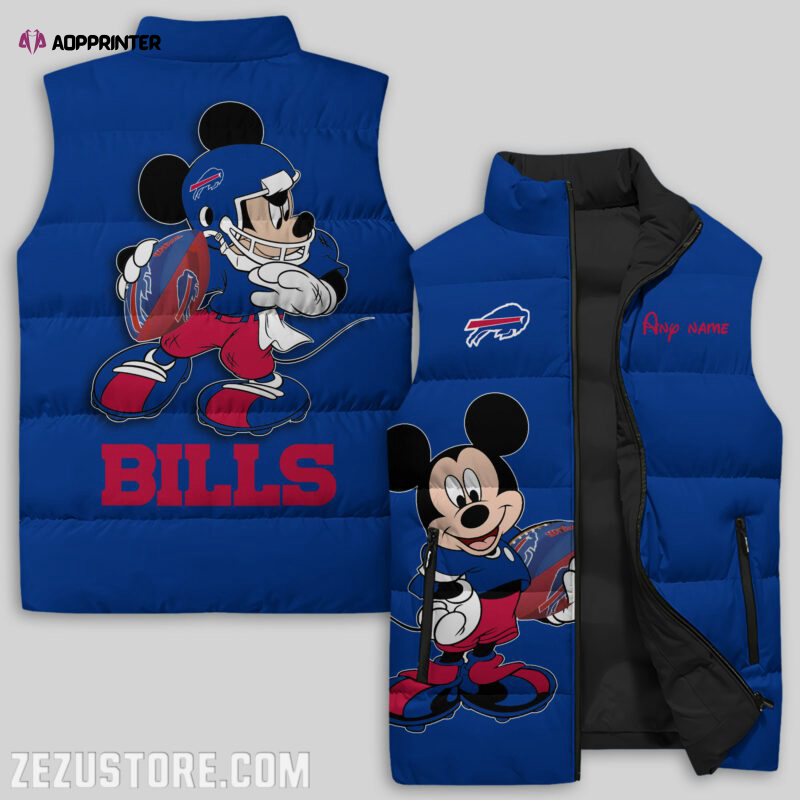 Buffalo Bills NFL Sleeveless Puffer Jacket Custom For Fans Gifts