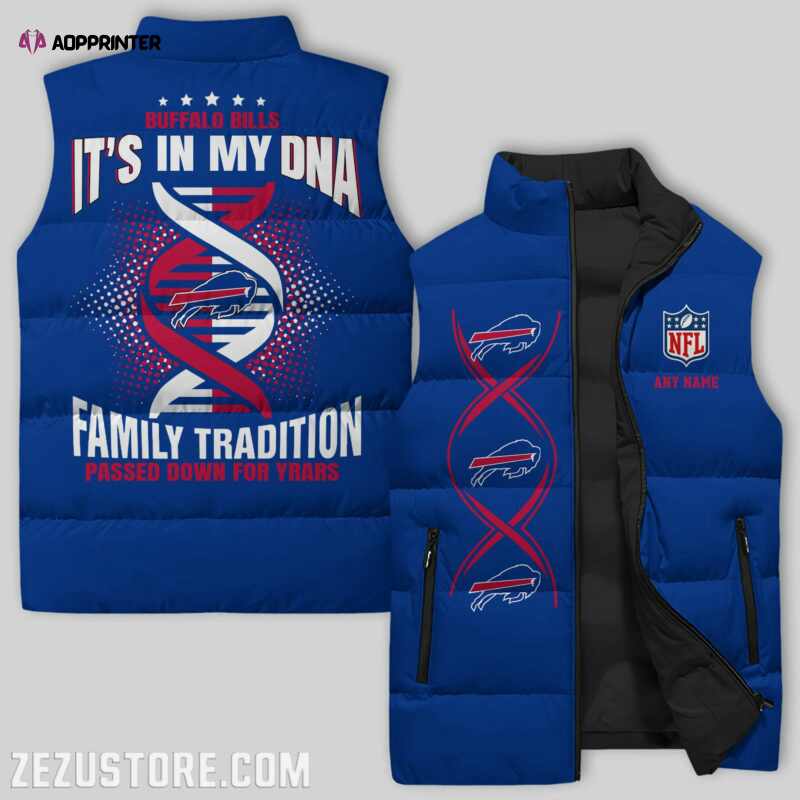 Buffalo Bills NFL Sleeveless Puffer Jacket Custom For Fans Gifts