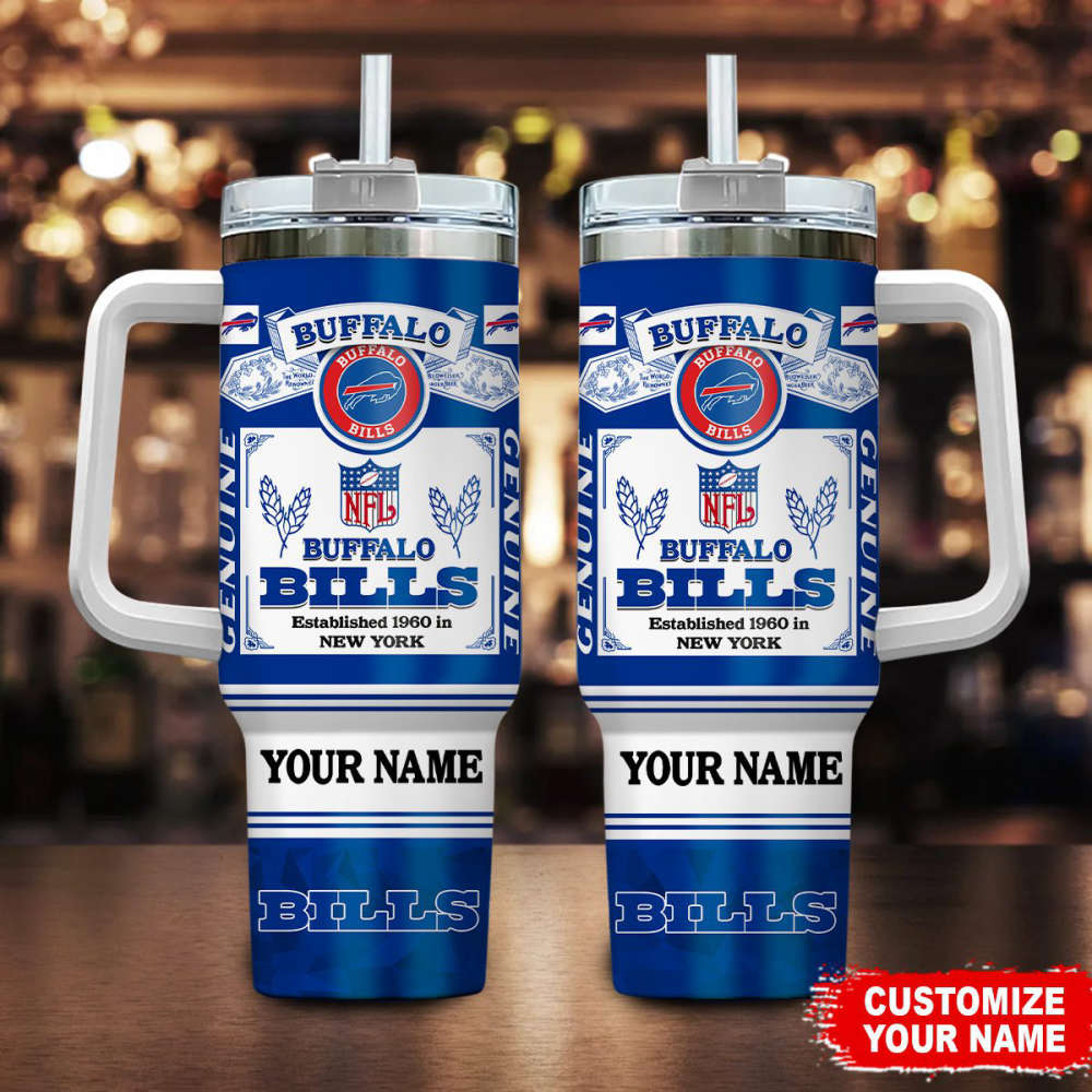 Buffalo Bills NFL Super Bowl Champs Pride Personalized Stanley Tumbler 40Oz Gift for Fans