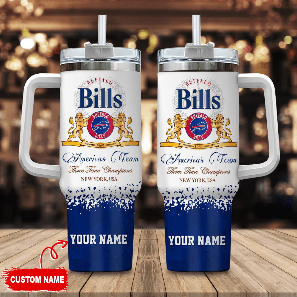 Buffalo Bills Personalized NFL Champions Modelo 40oz Stanley Tumbler Gift for Fans