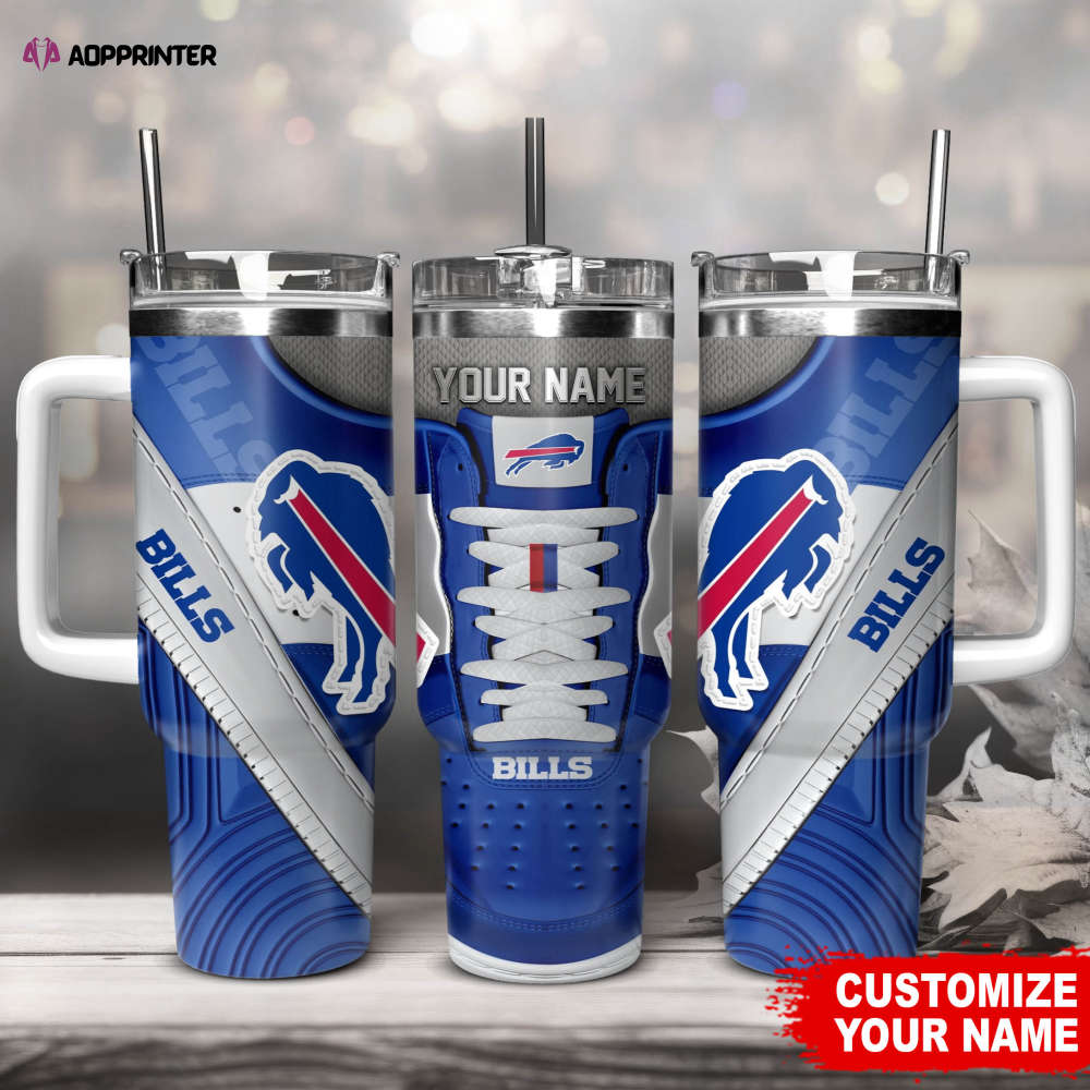 Buffalo Bills Sneaker NFL Personalized Stanley Tumbler 40Oz Gift for Fans