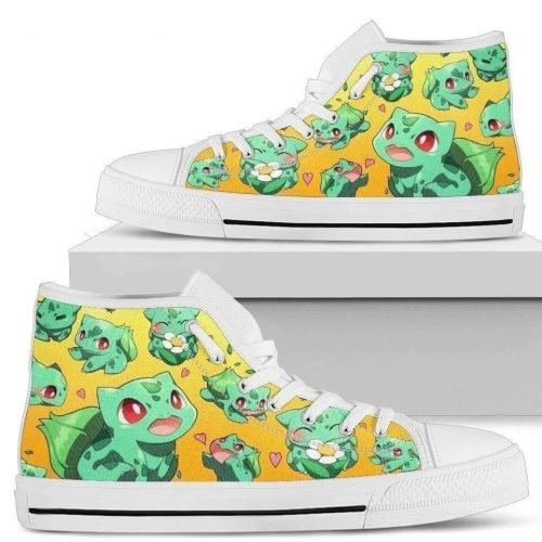 Bulbasaur High Top Shoes Custom For Fans Pokemon