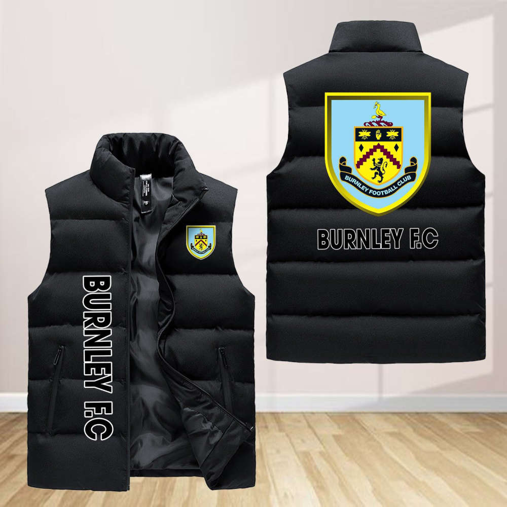 Burnley F.C Sleeveless Puffer Jacket Custom For Fans Gifts