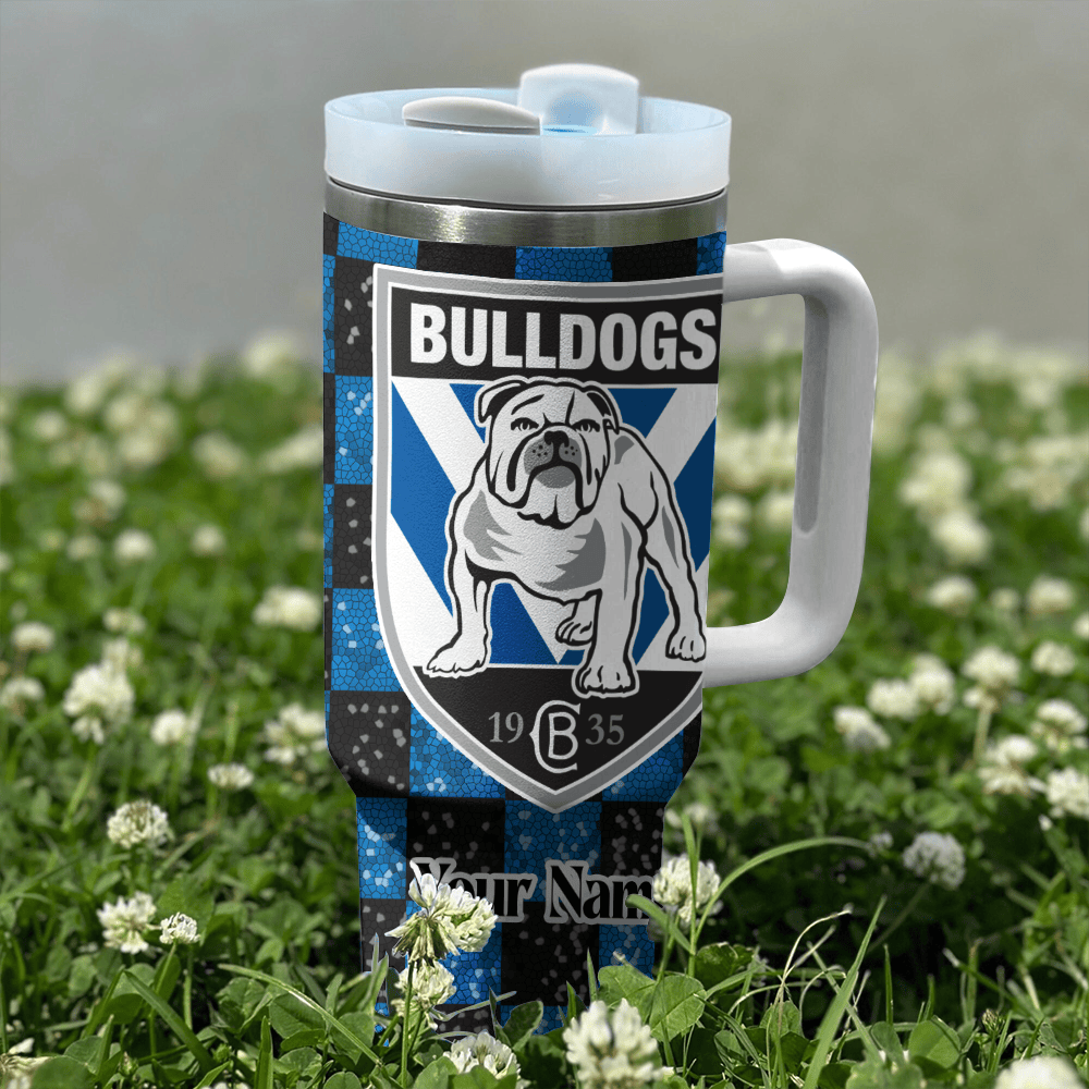 Canterbury Bankstown Bulldogs NRL Personalized Stanley Tumbler 40oz Gift for Fans