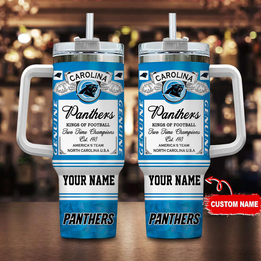 Carolina Panthers NFL Kings Of Football Personalized Stanley Tumbler 40oz Gift for Fans