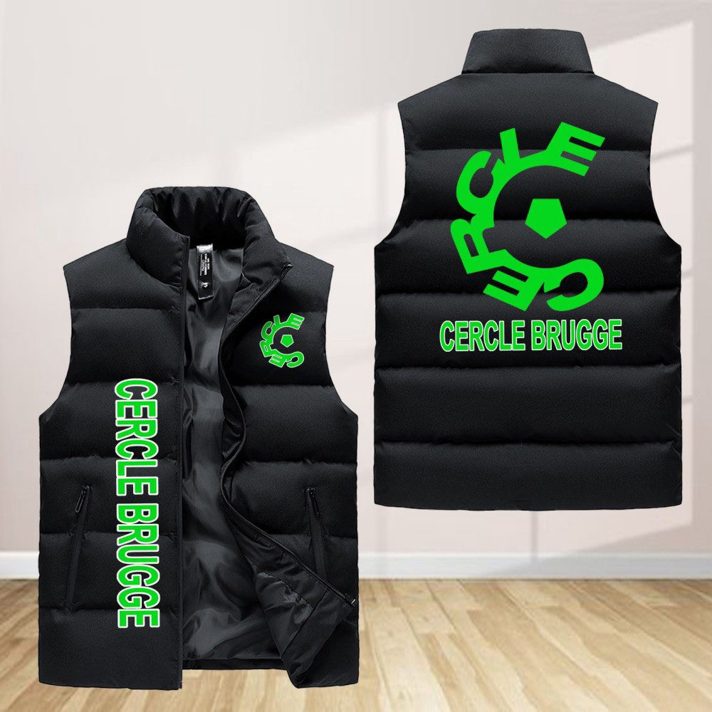 Cercle Brugge K.Sv Sleeveless Puffer Jacket Custom For Fans Gifts