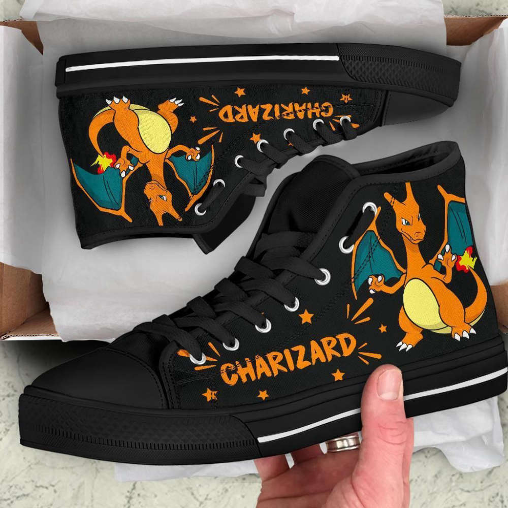 Charizard High Top Shoes Custom For Fans Pokemon