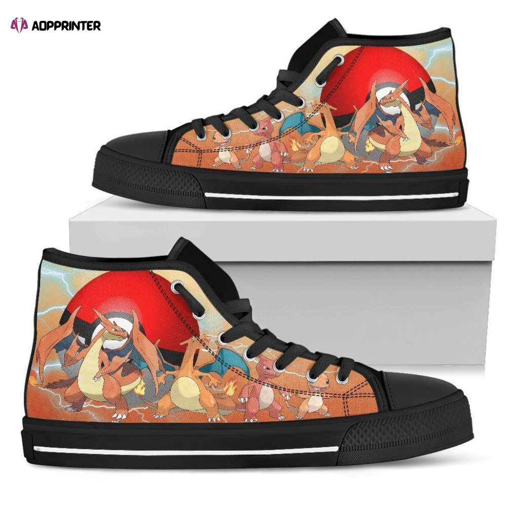 Charizard High Top Shoes Custom For Fans Pokemon