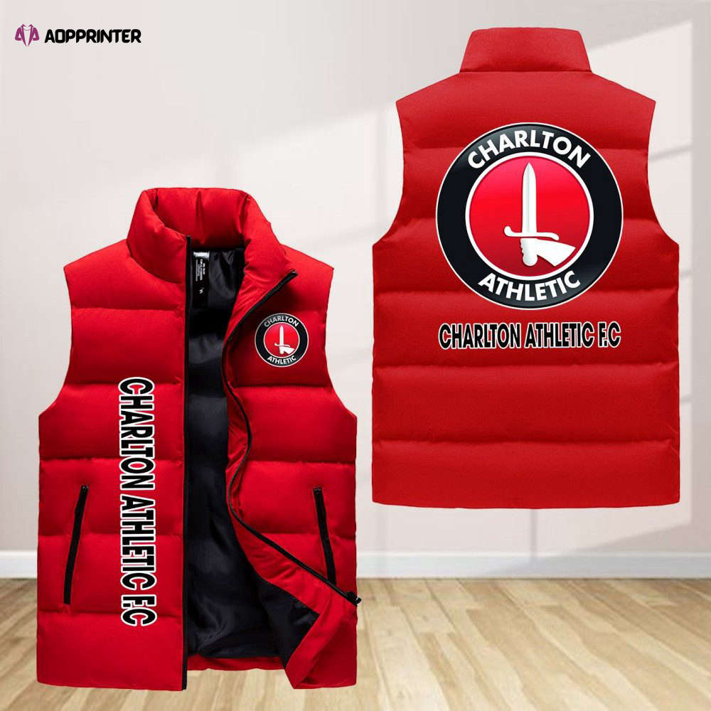 Charlton Athletic F.C Sleeveless Puffer Jacket Custom For Fans Gifts