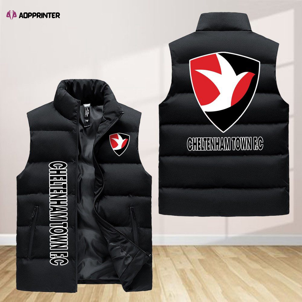 Cheltenham Town F.C Sleeveless Puffer Jacket Custom For Fans Gifts