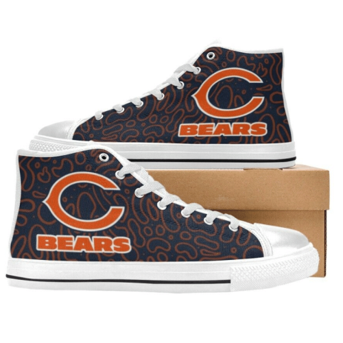 Chicago Bears NFL Custom Canvas High Top Shoes