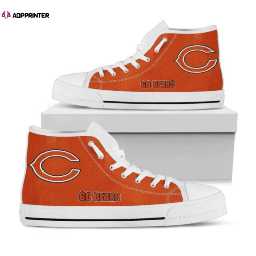 Chicago Bears NFL Custom Canvas High Top Shoes