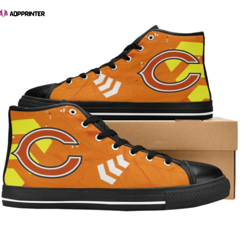 Chicago Bears NFL Custom Canvas High Top Shoes