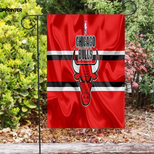 Chicago Bulls Emblem v13 Double Sided Printing   Garden Flag Home Decor Gifts