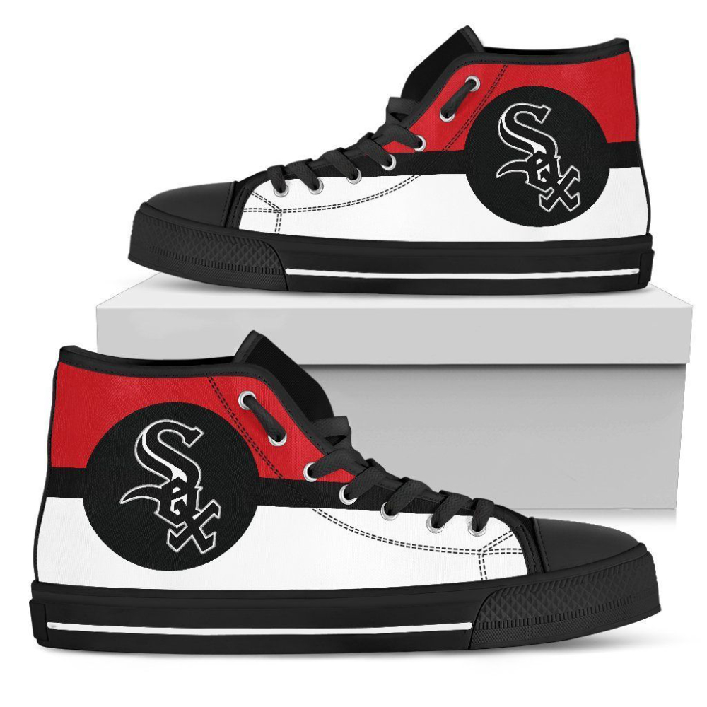 Chicago White Sox MLB Baseball Custom Canvas High Top Shoes