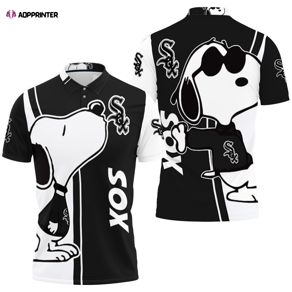 Chicago White Sox Snoopy Lover 3d Printed Polo Shirt Gift for Fans Shirt 3d T-shirt