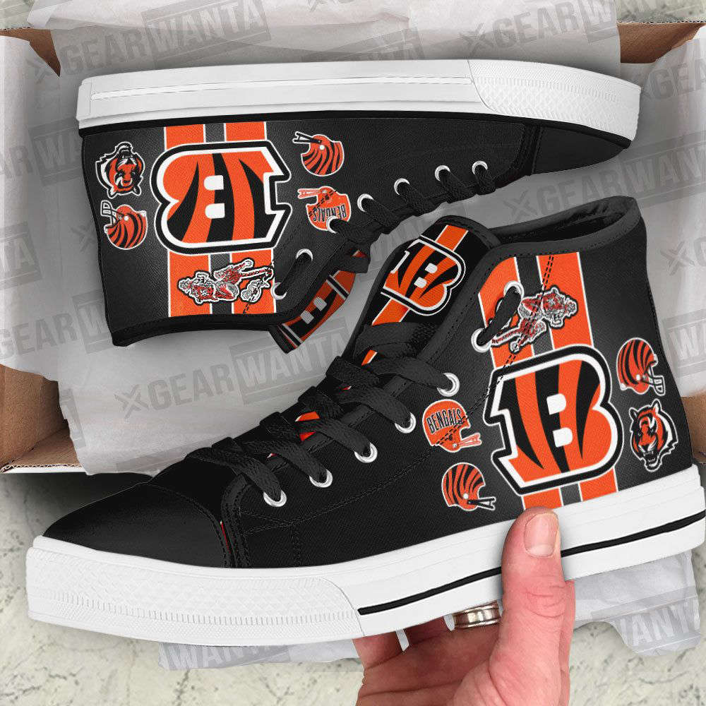 Cincinnati Bengals High Top Shoes Custom For Fans